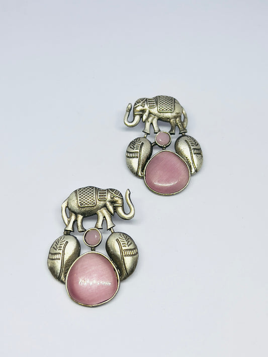 Silver Monalisa Earrings