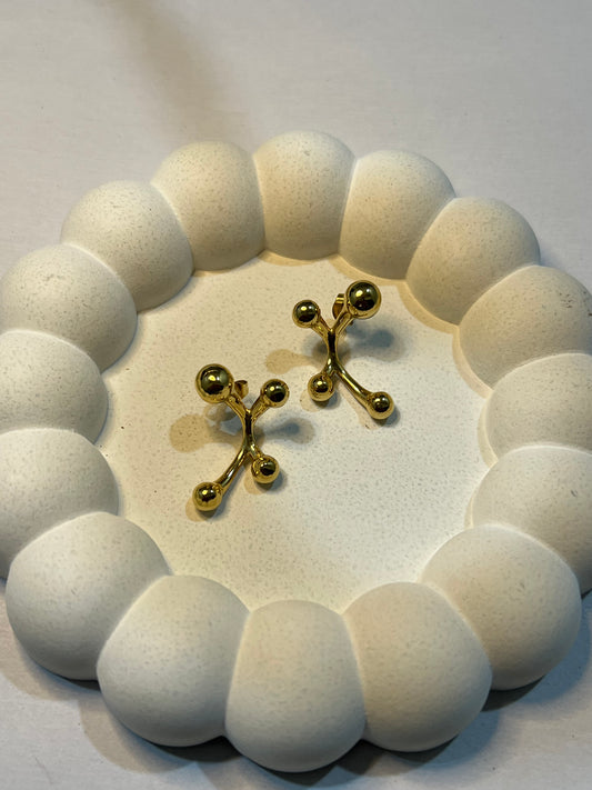 Dainty Abstract Ear Studs