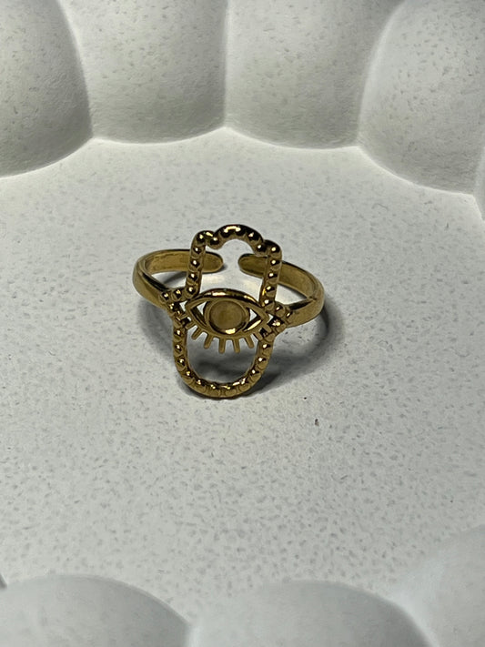 Hamsa Ring (Adjustable)