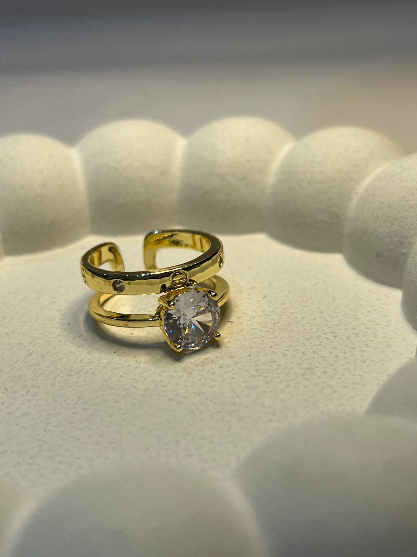 Bold Cartier - Layered Finger Ring (Adjustable)