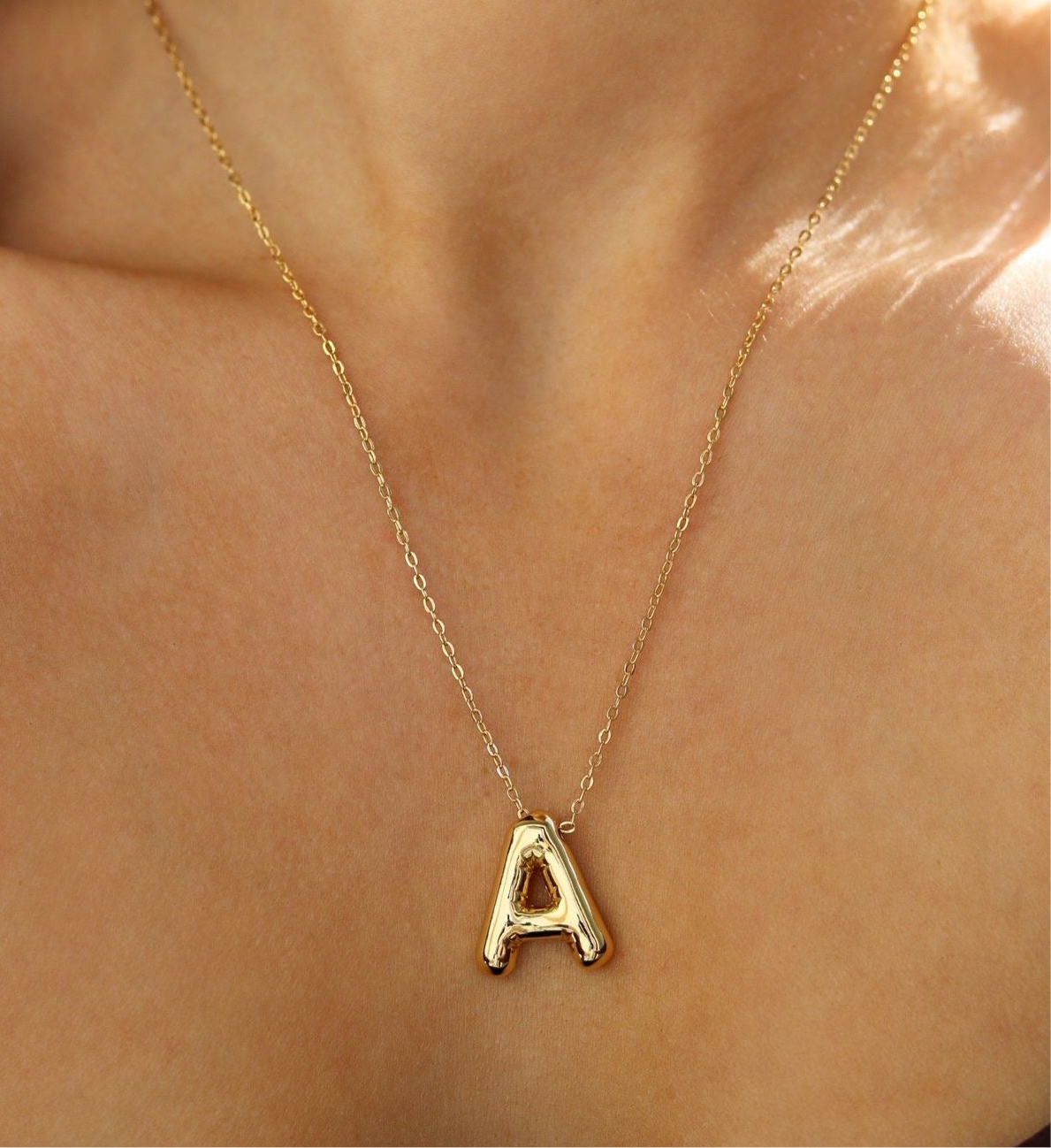 Initial Pendant Necklace (A)