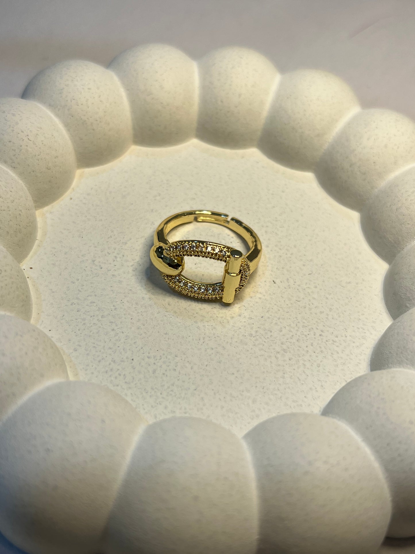 Oval Signet Finger Ring (Adjustable)