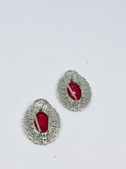 AD Red Wine Cocktail Earrings