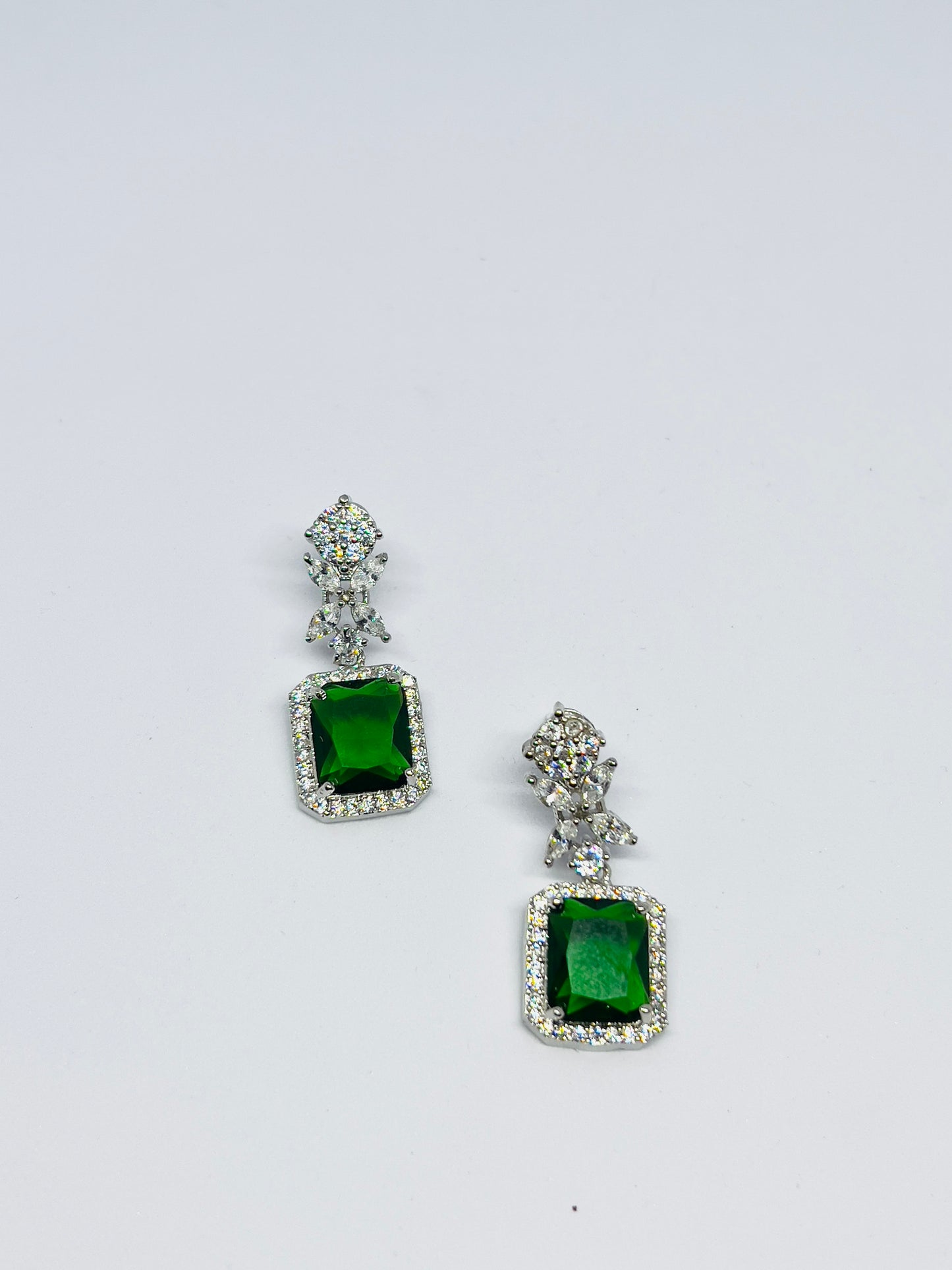 AD Emrald Green Cocktail Earrings