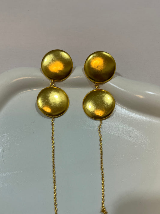 Disc Ear Cuffs (Pure Brass)