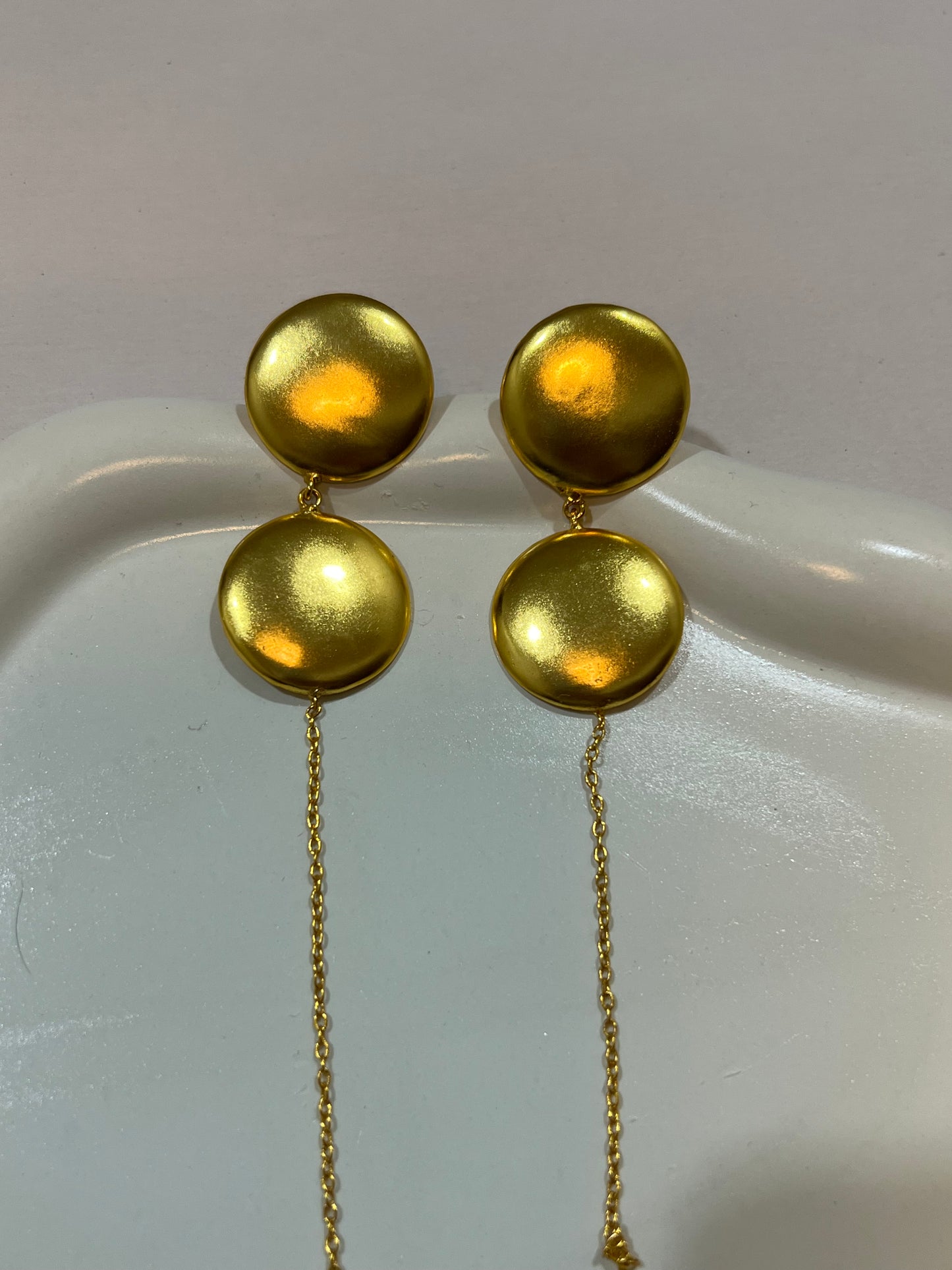 Disc Ear Cuffs (Pure Brass)