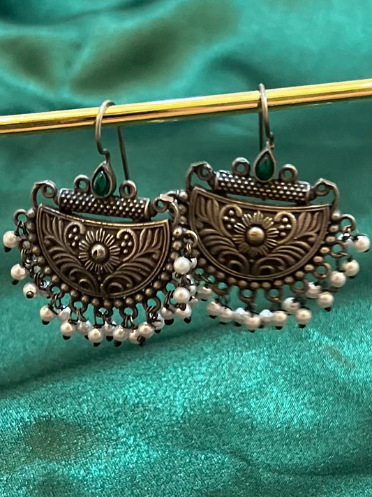 Silver Toned Earrings