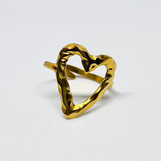 Heart Finger Ring (Adjustable)