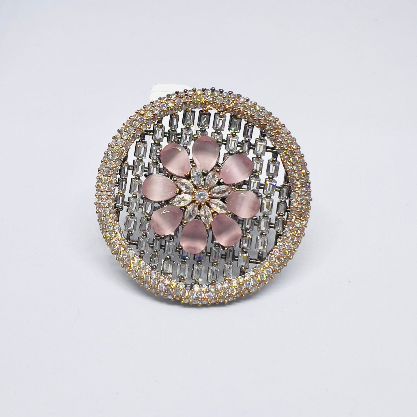 Ethereal BloomPurple AD Finger Ring