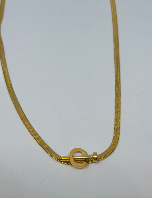T-Bar Clasp with Snake Chain