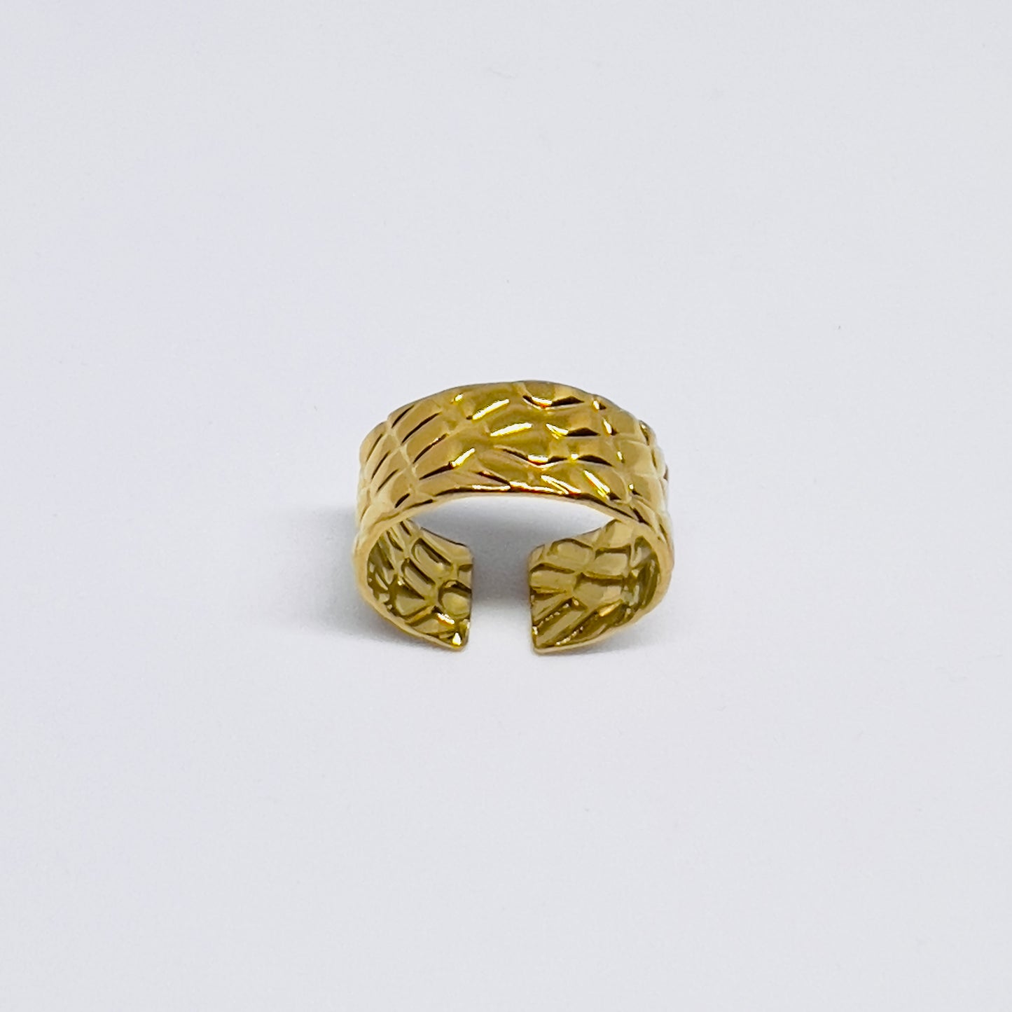 Textured Coil Finger Ring