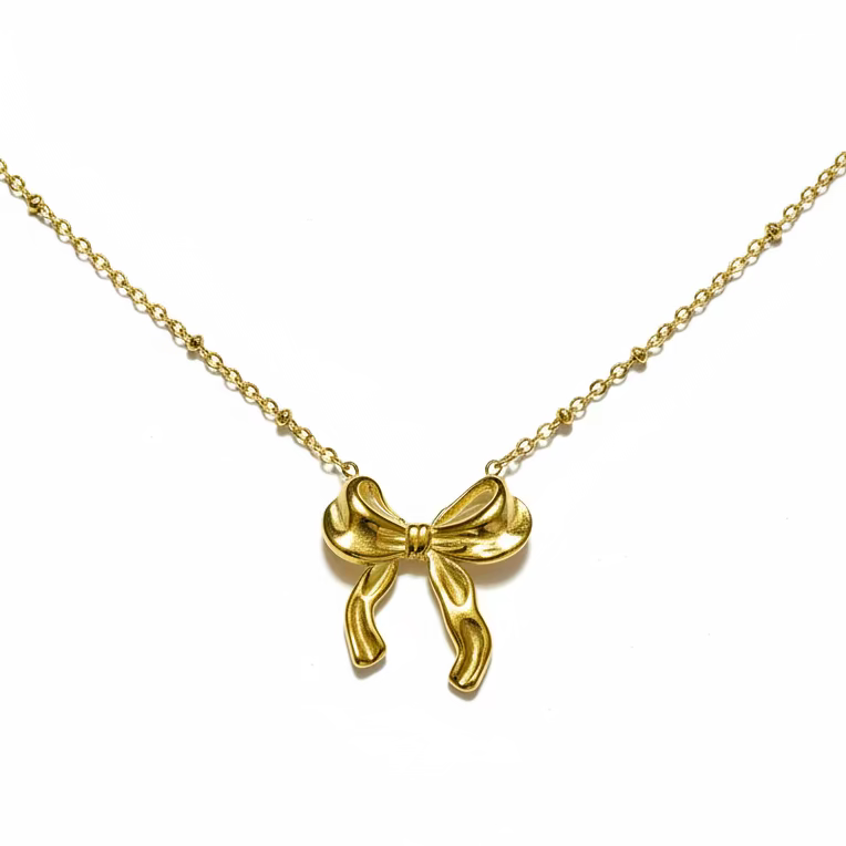 Bow Pendant Necklace
