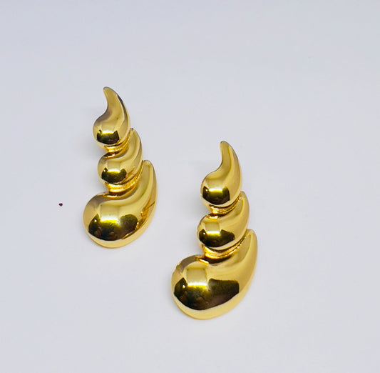 Spiral Flame Earrings