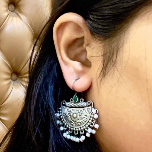 Silver Toned Earrings