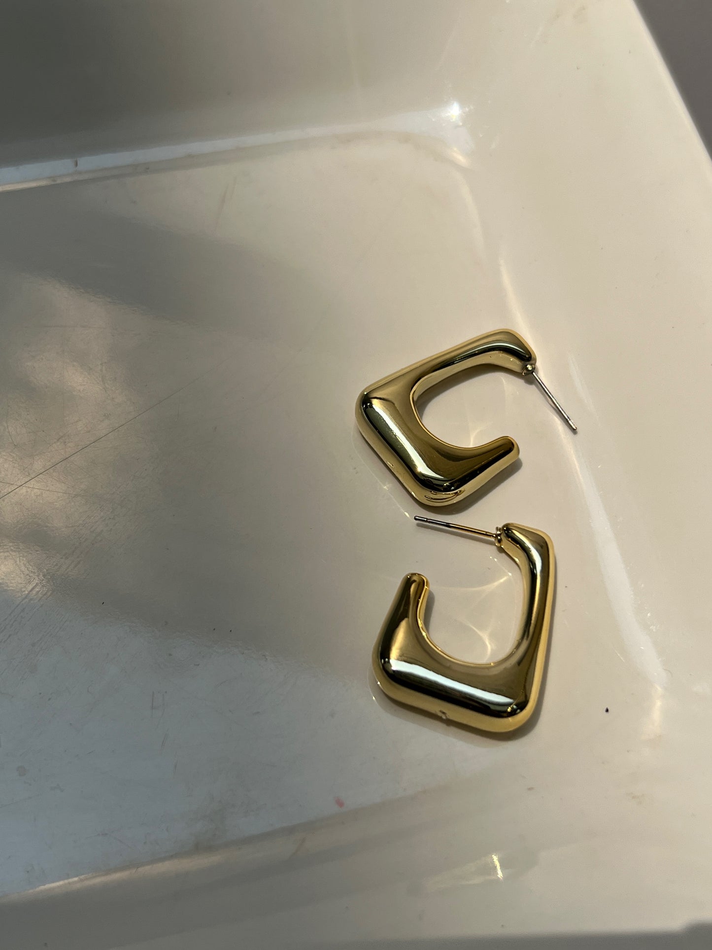 Geometric Hoops Earrings