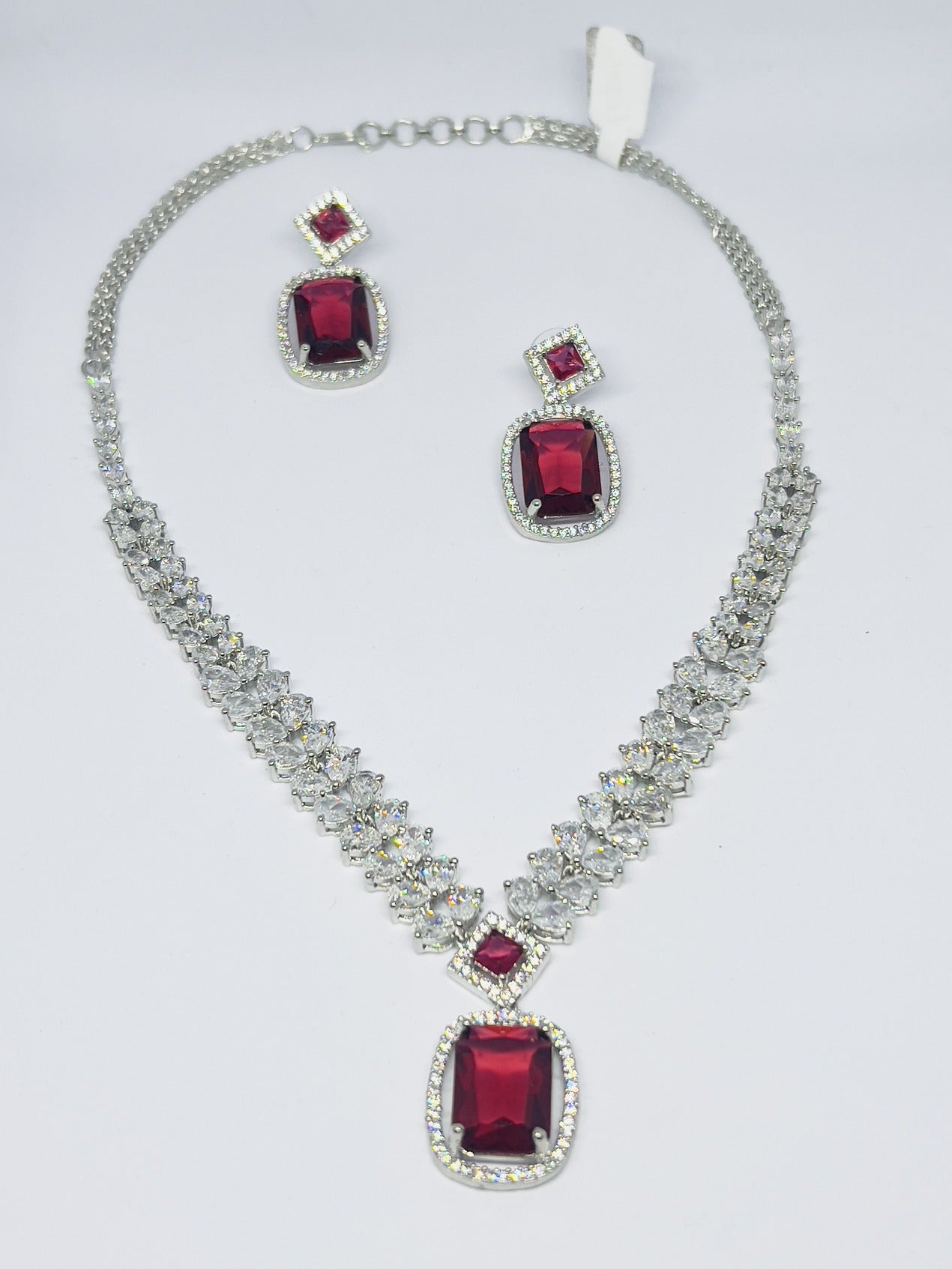 Red Wine AD Cocktail Necklace Set