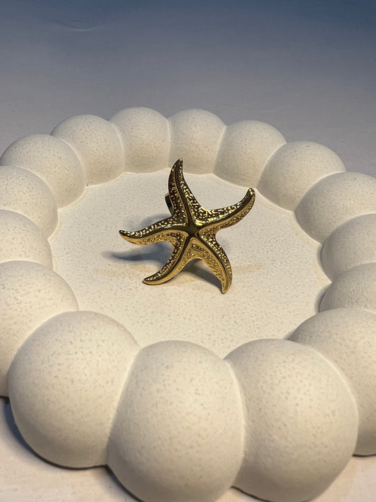 Starfish Finger Ring (Adjustable)