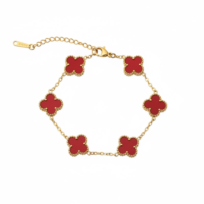 Clover Bracelet (Red)
