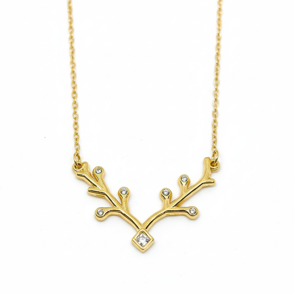 Antler Charm Pendant - Catalog Style