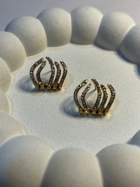 Dainty Abstract Ear Studs