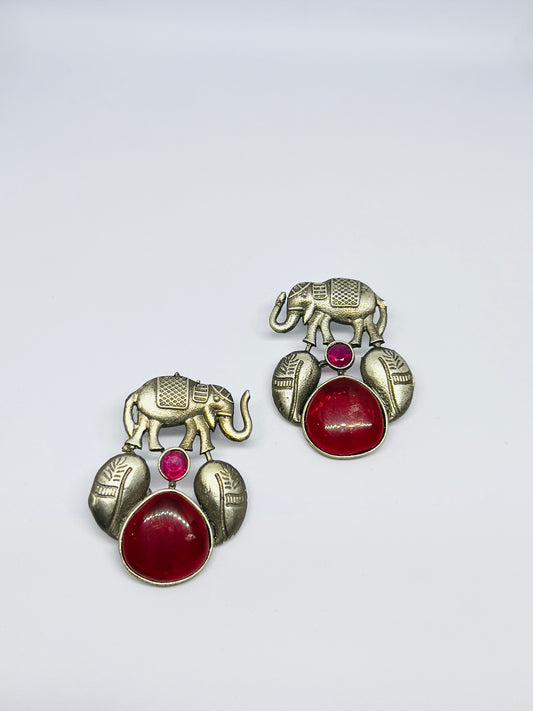 Silver Monalisa Earrings