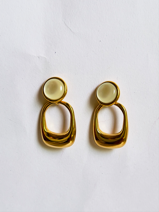 Ivory Dream Stud Drops Earrings