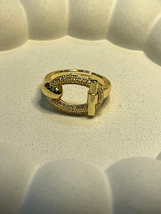 Oval Signet Finger Ring (Adjustable)