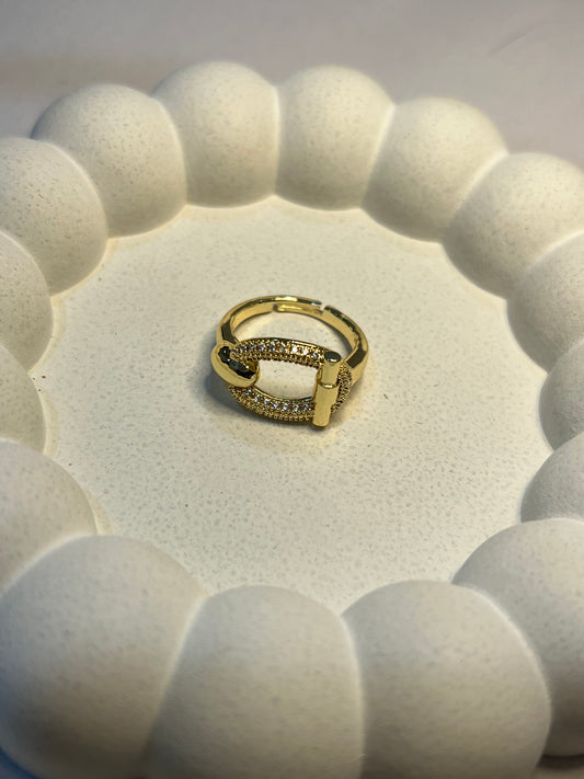 Oval Signet Finger Ring (Adjustable)