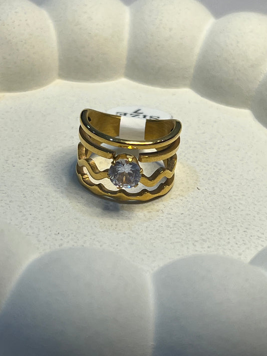 Orbits - Layered Finger Ring