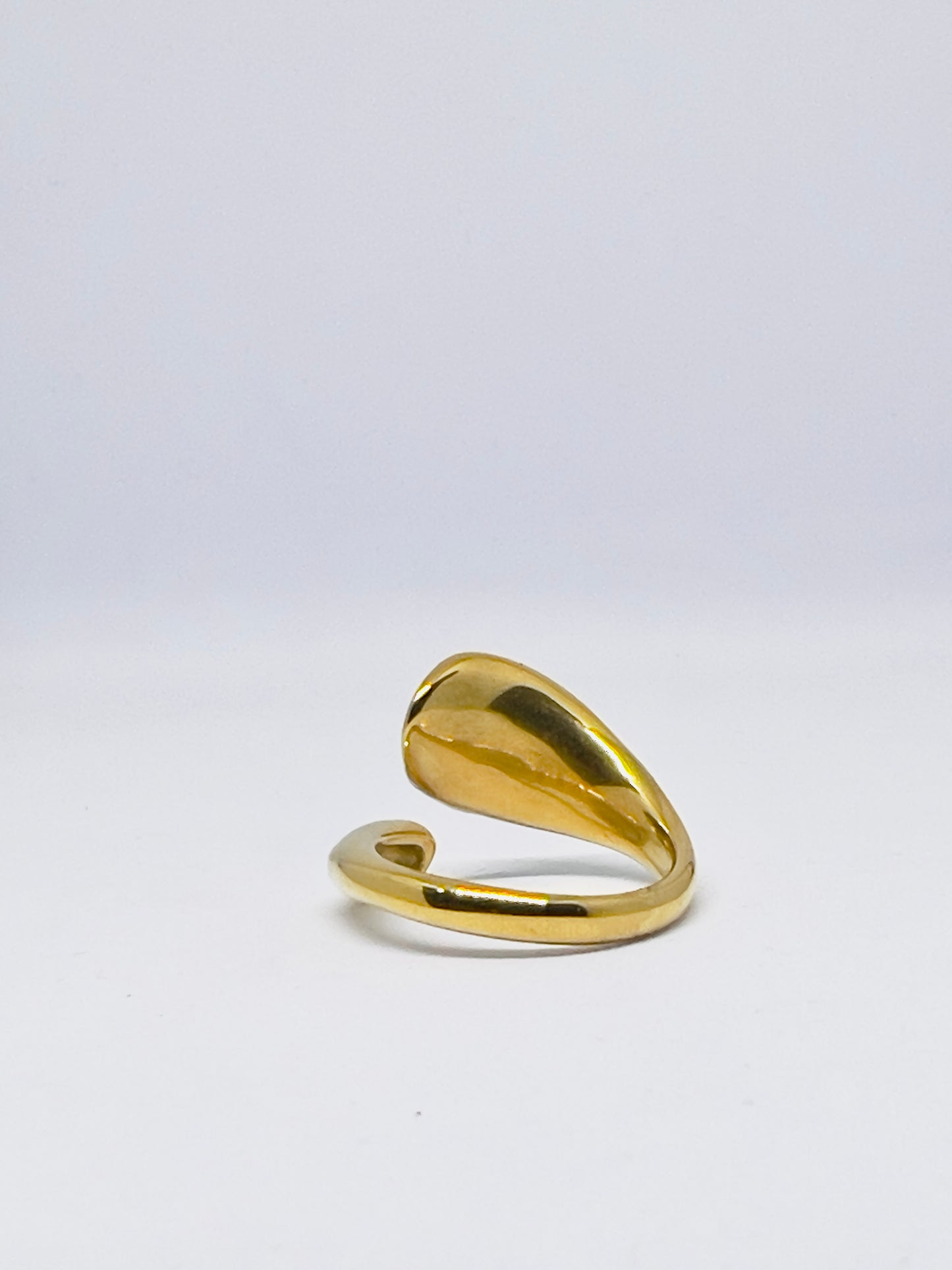 Oval Signet Finger Ring (Adjustable)