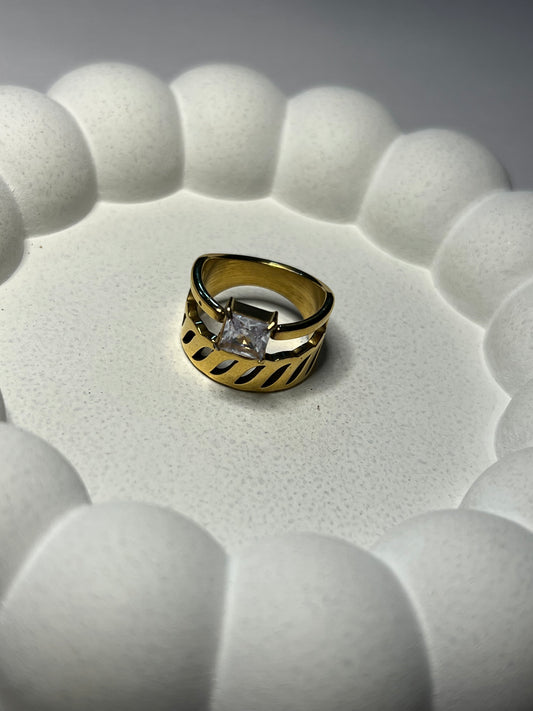 Sola Layered Finger Ring (Adjustable)