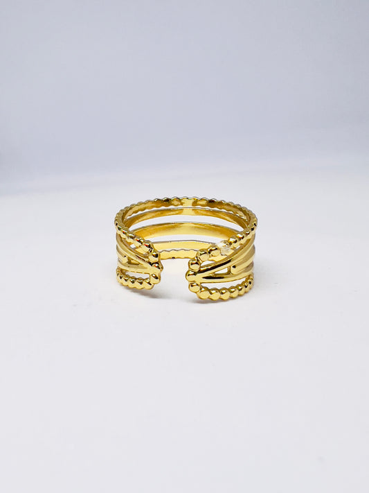 Layered Finger Ring (Adjustable)