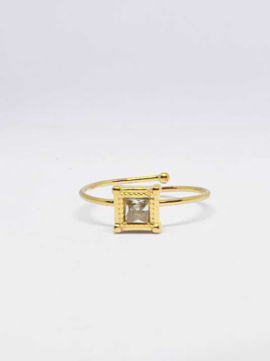 Aurum Square Ring (Adjustable)