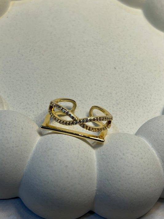 Infinity- Layered Finger Ring (Adjustable)