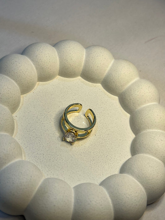 Bold Cartier - Layered Finger Ring (Adjustable)
