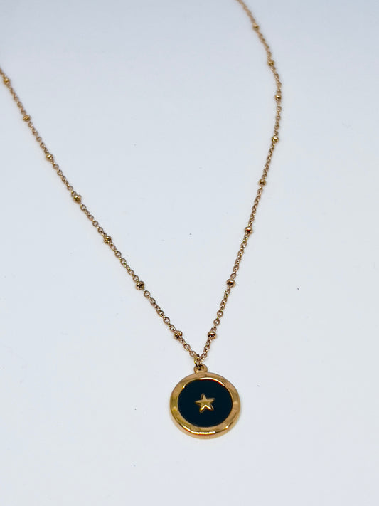 Star Charm Pendant with Chain