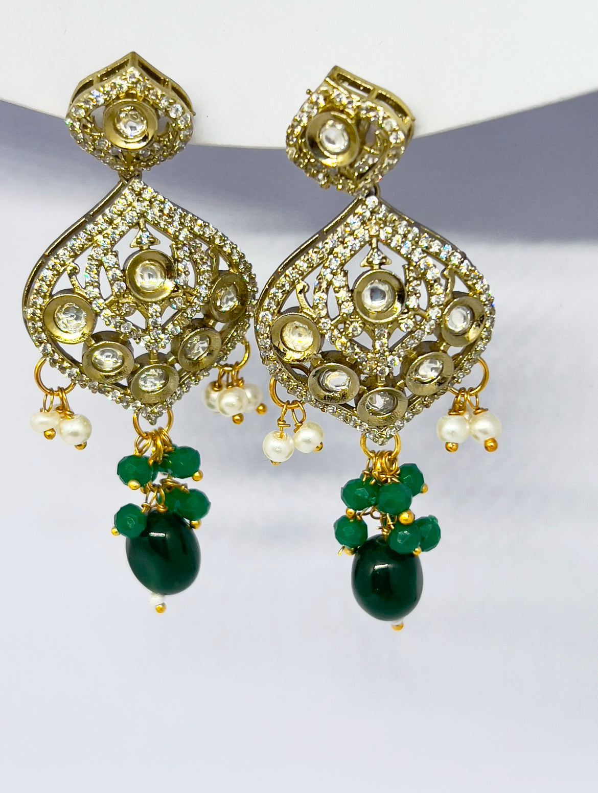 Green Moti Maala Jewelry Set