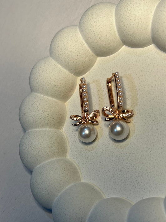 Bow-tiful Earrings (Rose Gold)