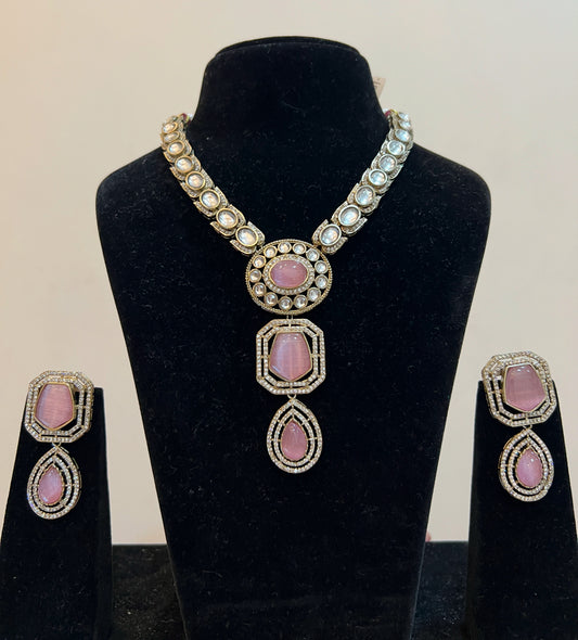 Monalisa Rose Stone Jewelry Set