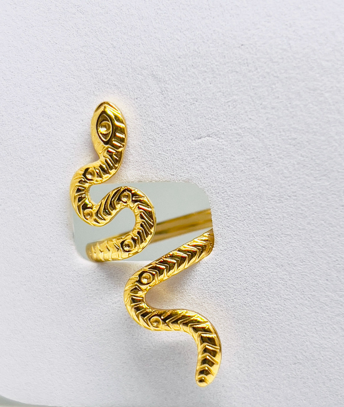 Serpent Finger Ring (Adjustable)