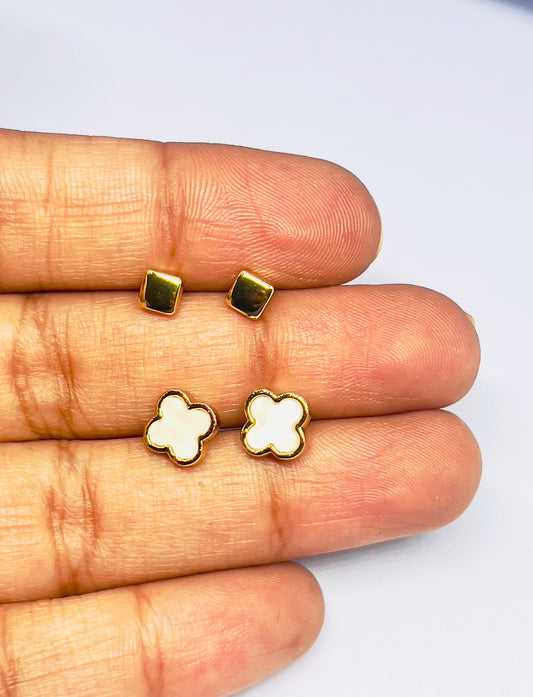 Clover Ear Studs Combo