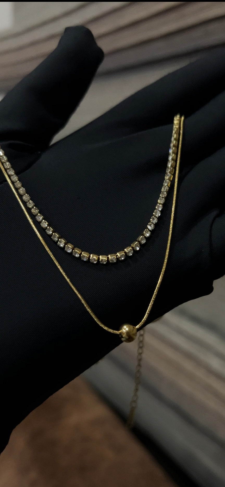 Layered Tennis Necklace