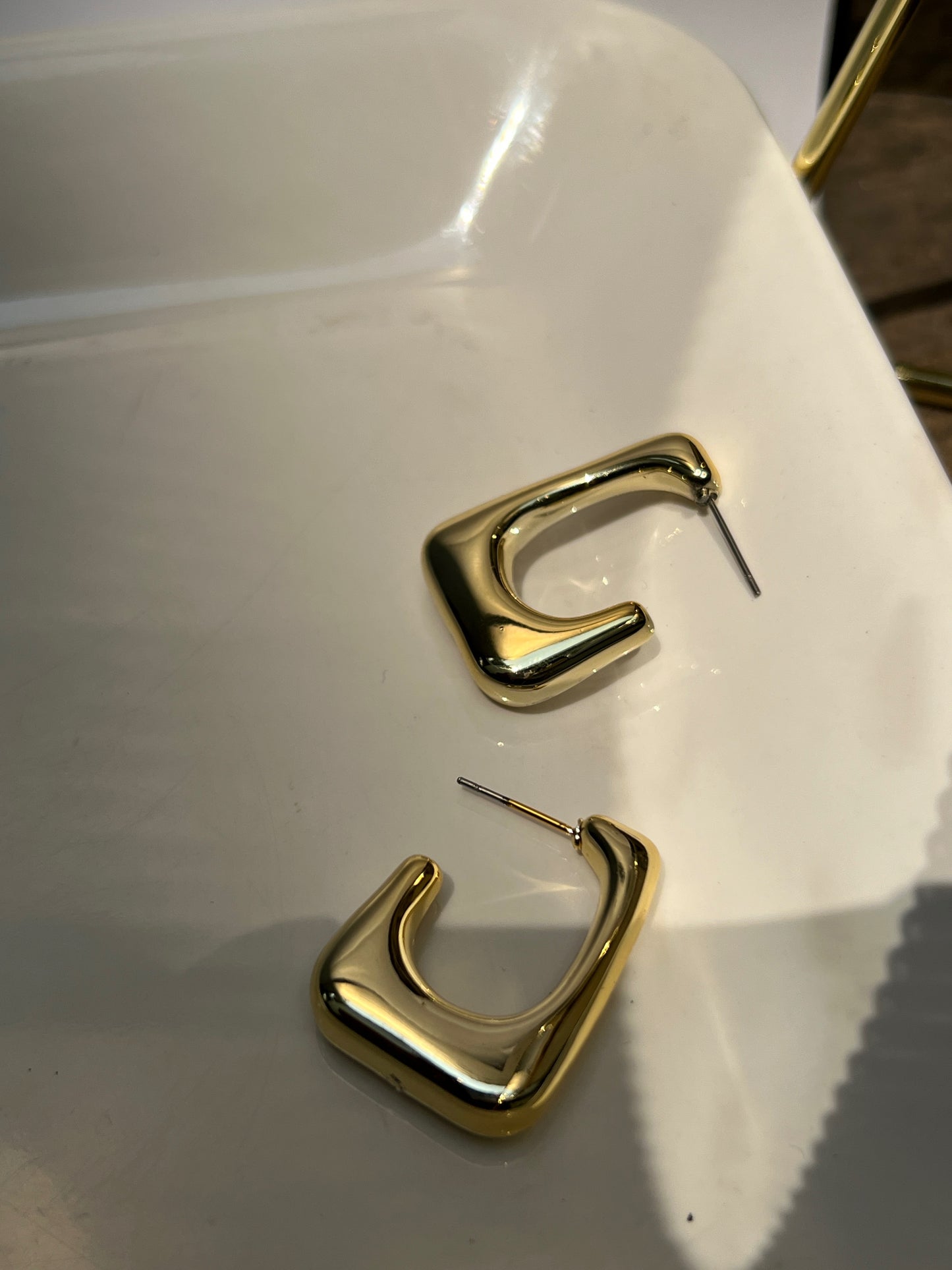 Geometric Hoops Earrings