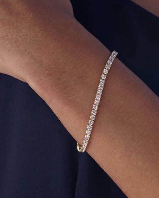 Gold Tennis Bracelet